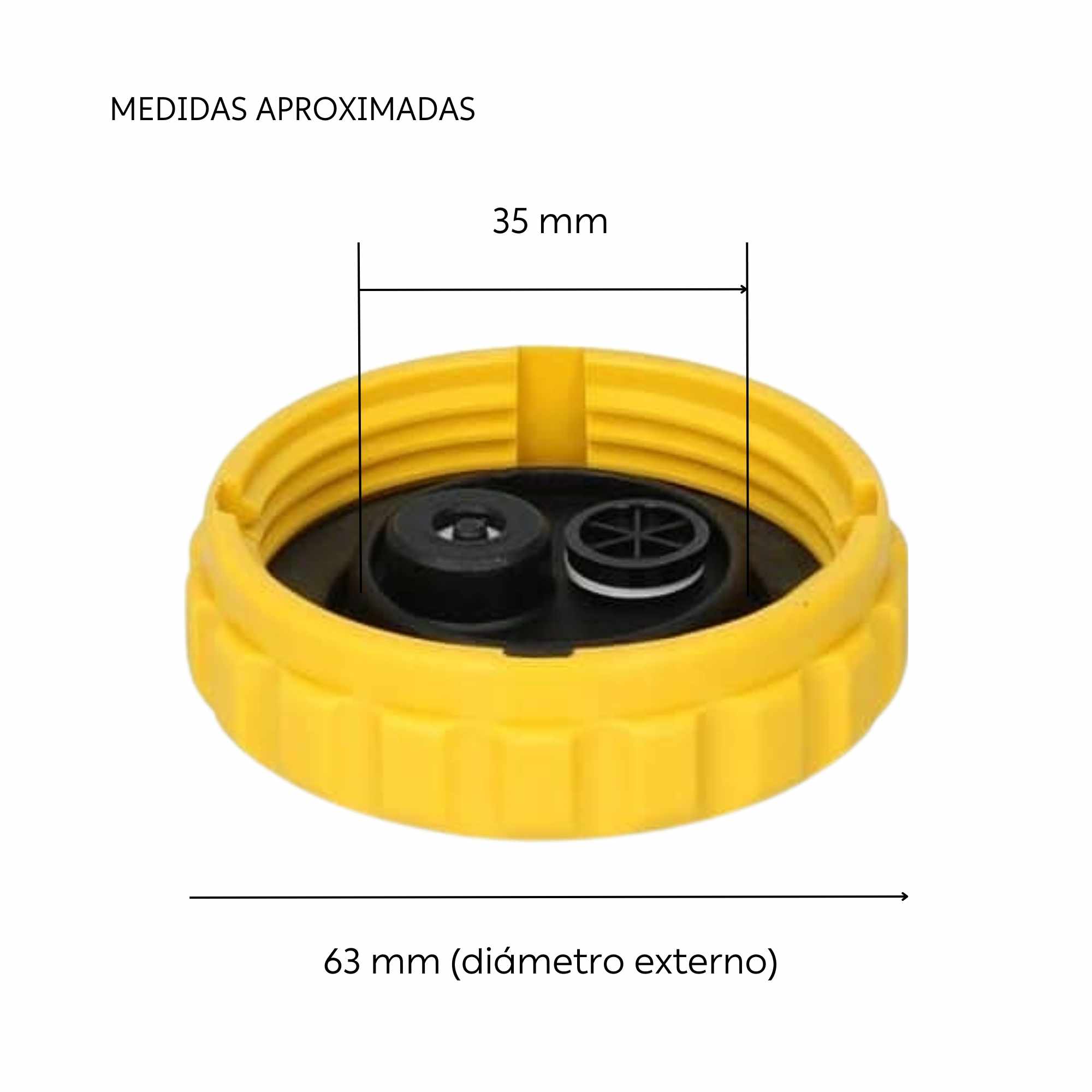 Tapon del deposito de liquido refrigerante amarillo - imagen 5