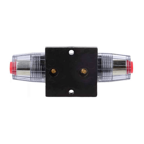 Portafusible de reinicio disyuntor de circuito de audio 80A 12V negro - imagen 2