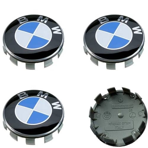 Embellecedor Para Llantas Compatible Con BMW  68 Mm (4 Uds) Negro