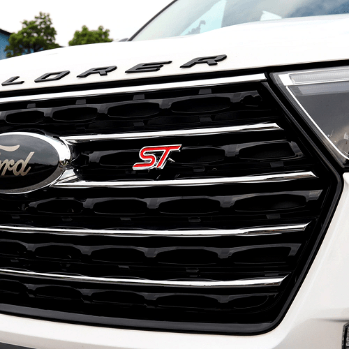 Emblema metal para parrilla compatible con Ford ST rojo - imagen 4