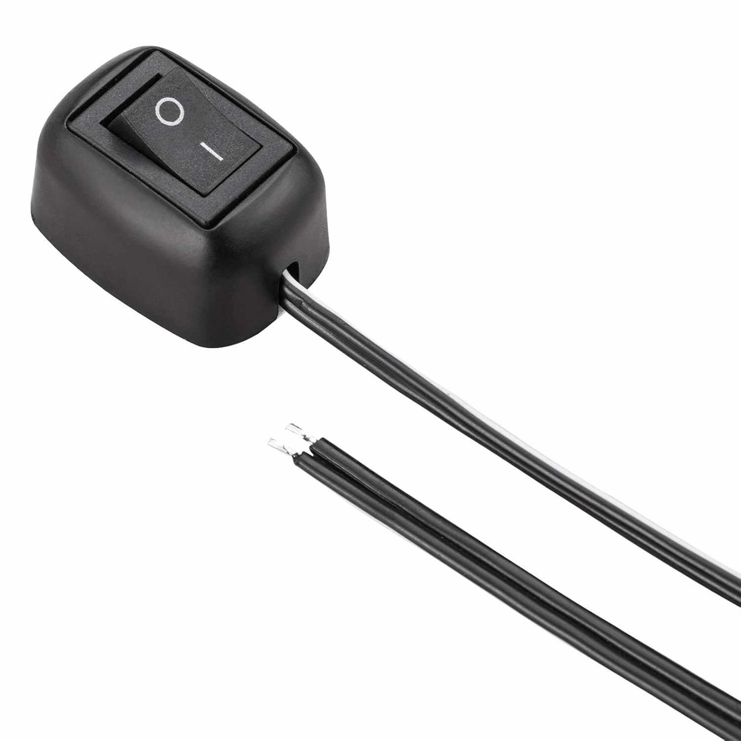 Interruptor de coche DIY en forma de gota de agua 12V negro - imagen 1