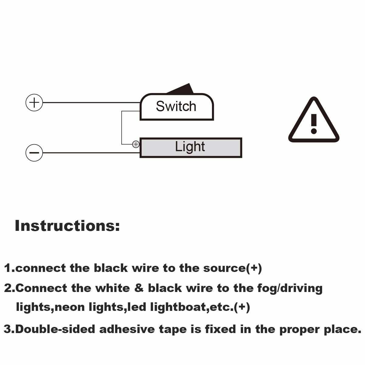 Interruptor de coche DIY en forma de gota de agua 12V negro - imagen 5