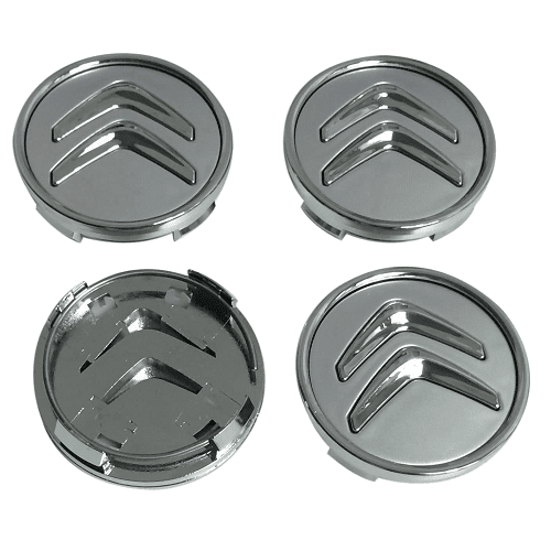 Embellecedor para llantas compatible con citroen 60 mm (4 uds) plateado - imagen 1
