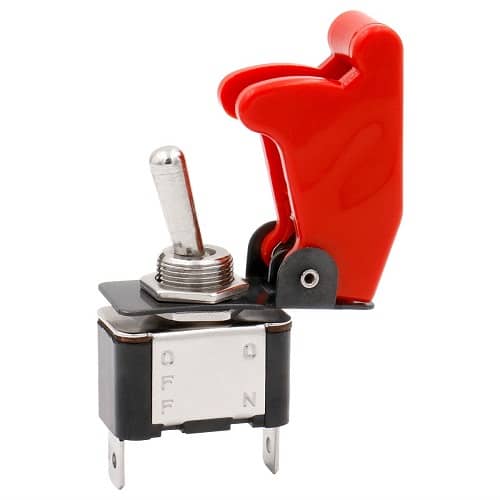 Interruptor de palanca de metal Flick Flip 12V 20A PDT ON/OFF 2 pines - imagen 1