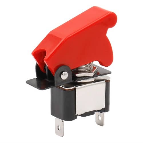 Interruptor de palanca de metal Flick Flip 12V 20A PDT ON/OFF 2 pines - imagen 2