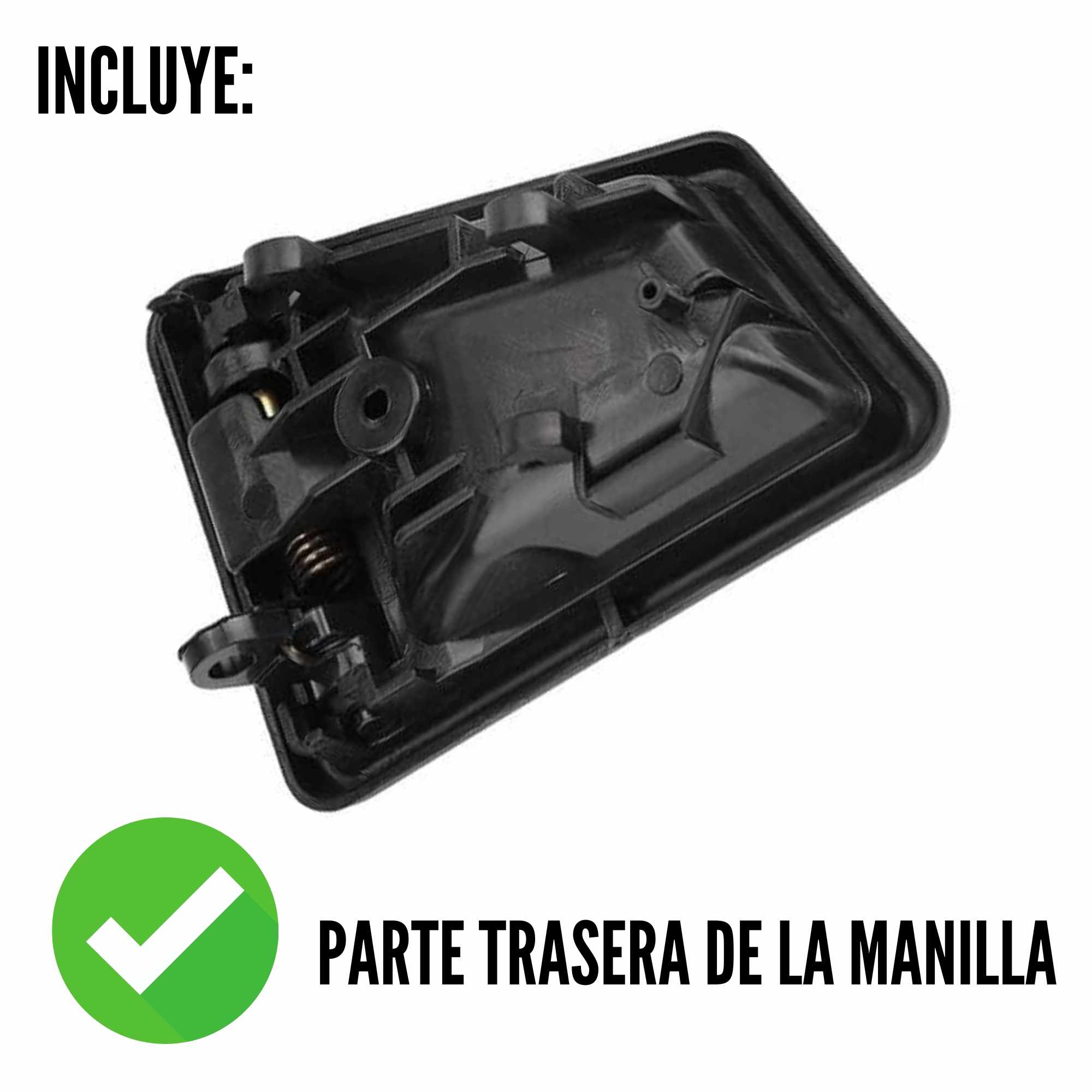 Manilla de la puerta izquierda Interior y trasera compatible con suzuki vitara negro - imagen 3