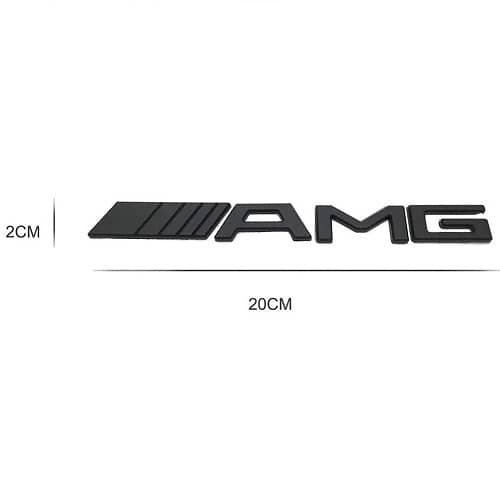 Emblema Adhesivo plastico AMG para maletero compatible con Mercedes negro - imagen 3