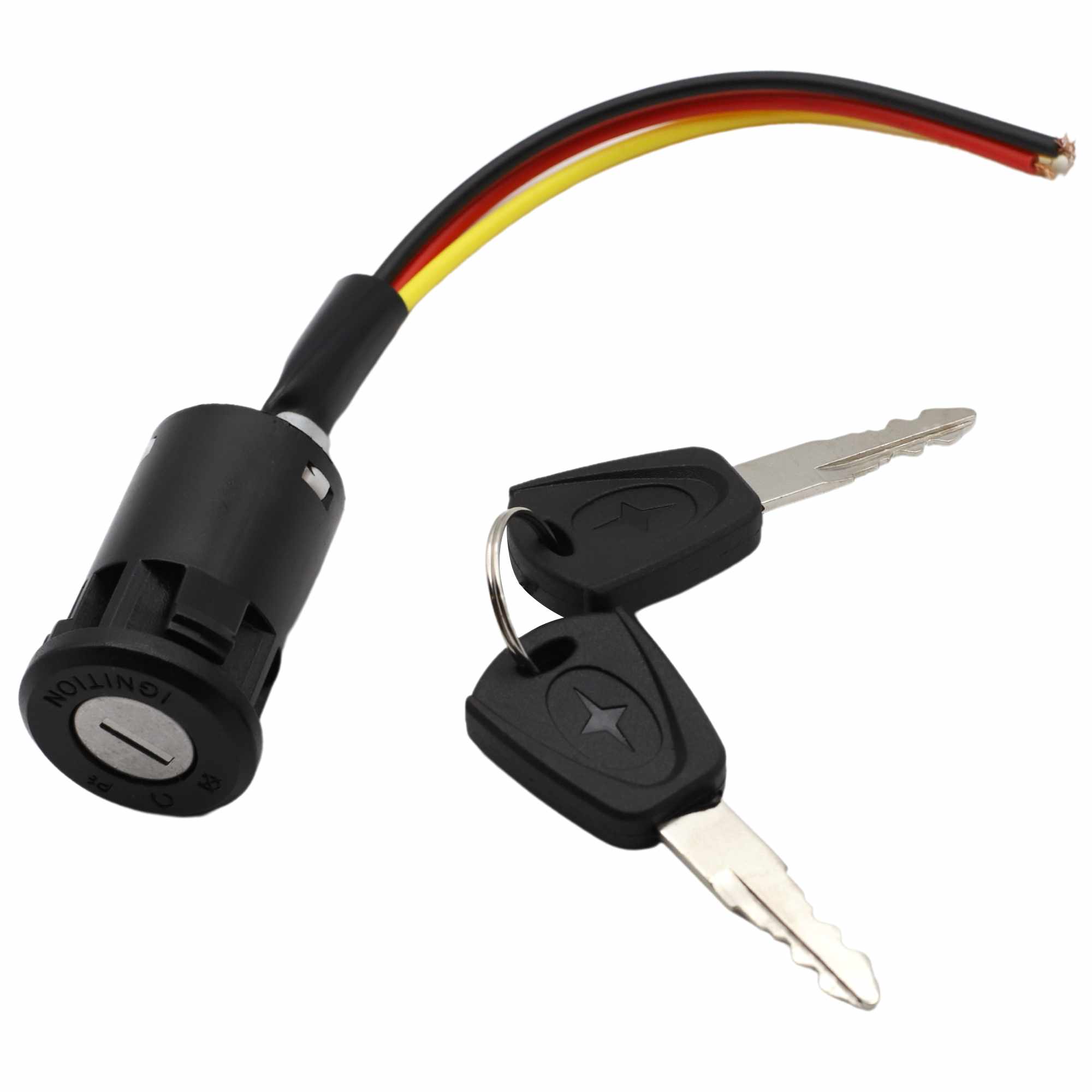 Interruptor de encendido de moto de 3 cables con llaves