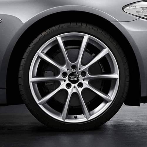 Embellecedor para llanta compatible con Ford 54 mm (4 uds) negro - imagen 3