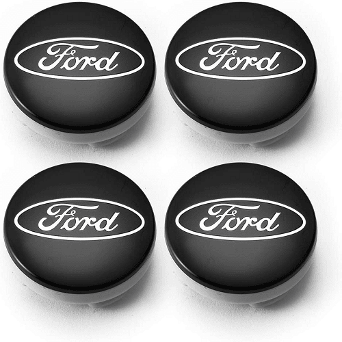 Embellecedor para llanta compatible con Ford 54 mm (4 uds) negro - imagen 1