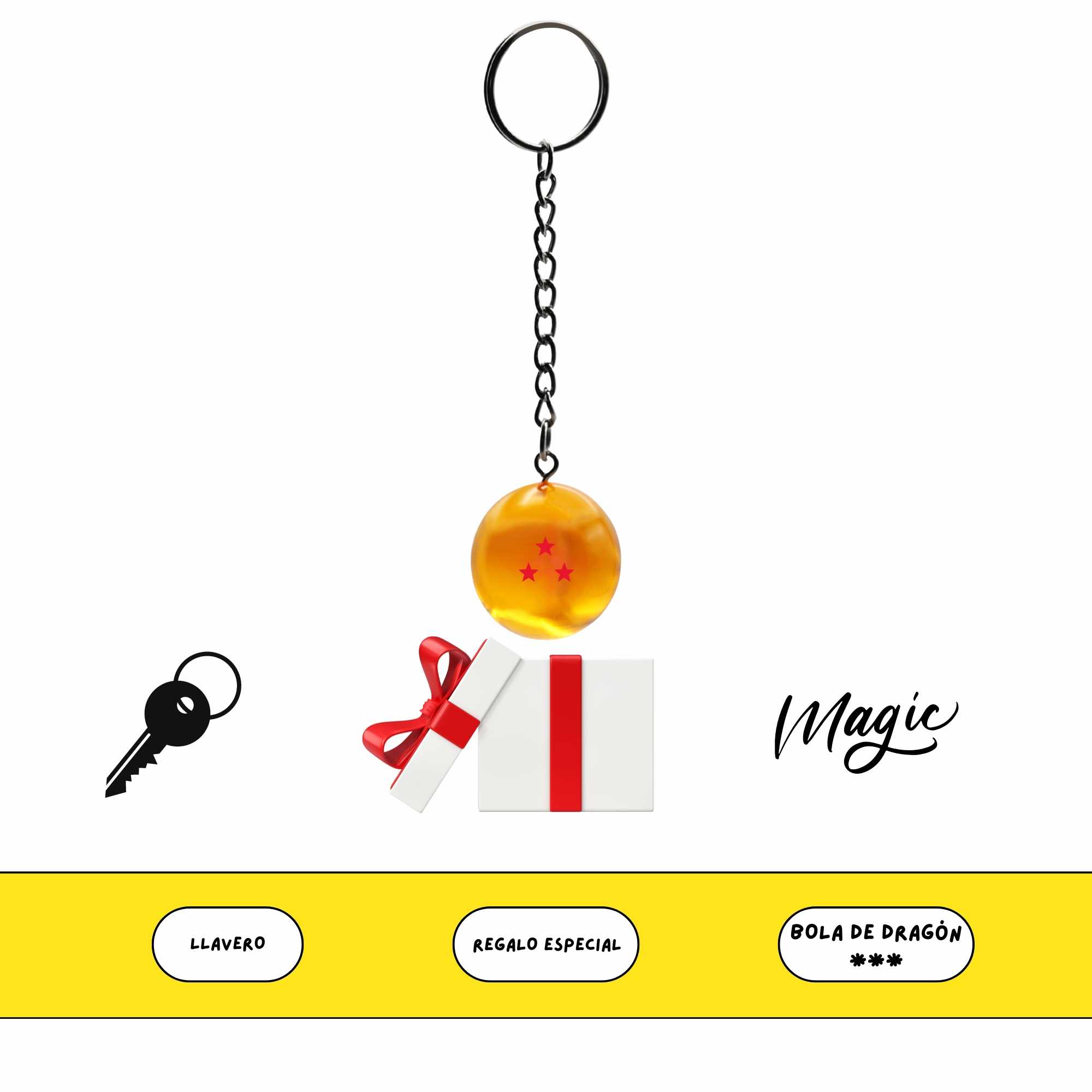 Llavero Dragon Ball Z de 3 estrellas - imagen 6