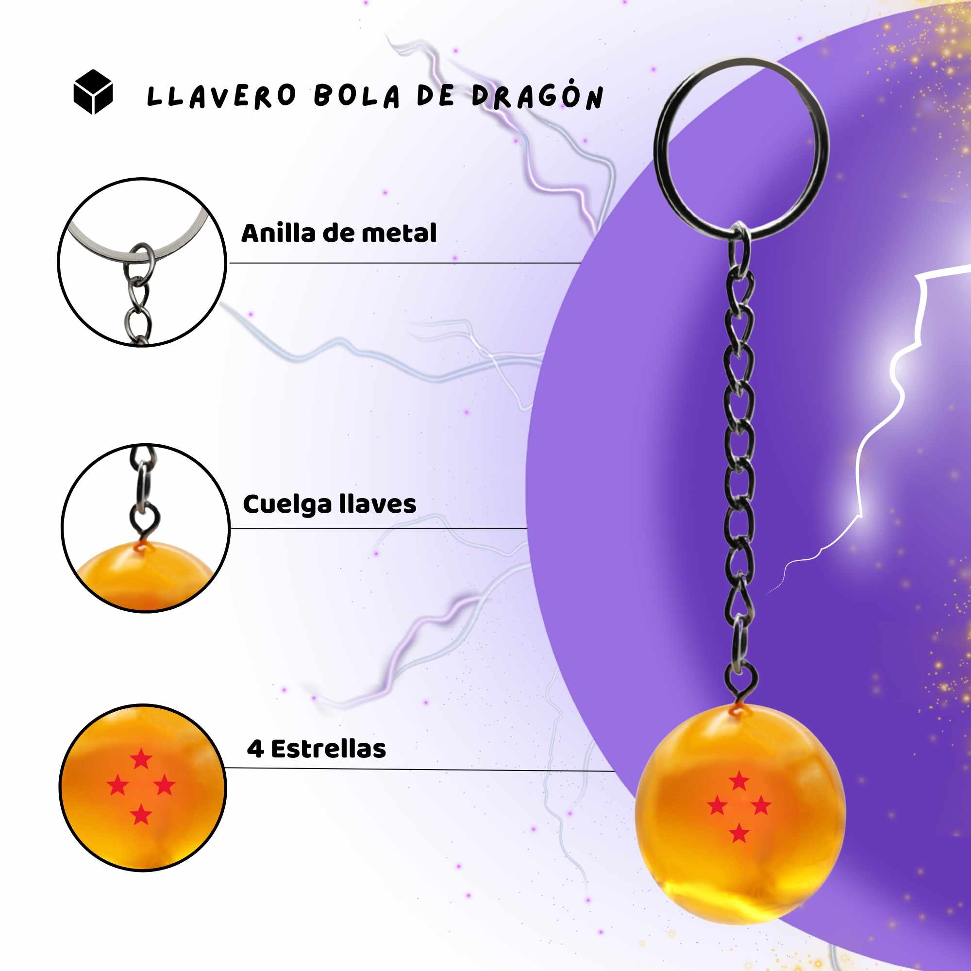 Llavero Dragon Ball Z de 4 estrellas - imagen 3