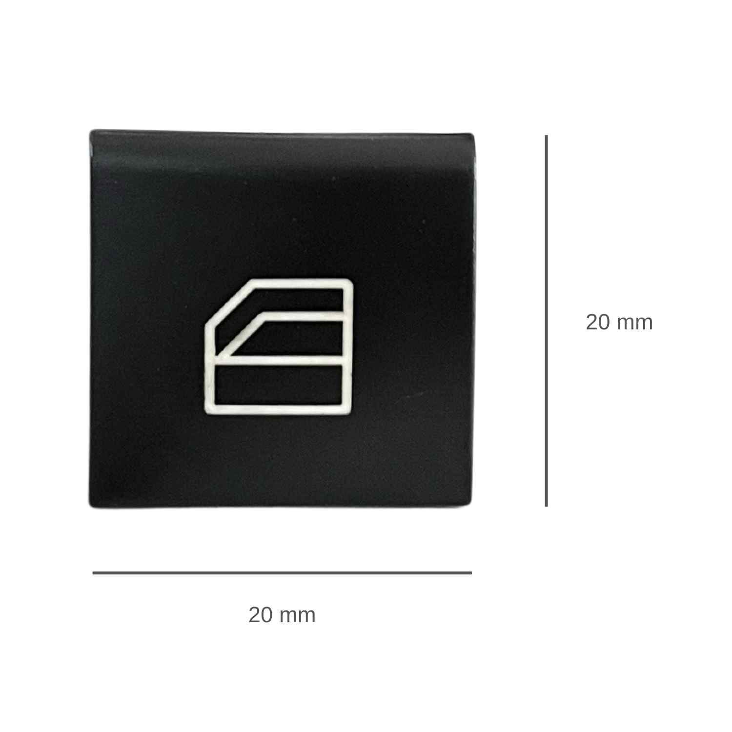 Cubierta boton izquierdo de ventana electrica compatible con Mercedes ML GL R negro - imagen 6