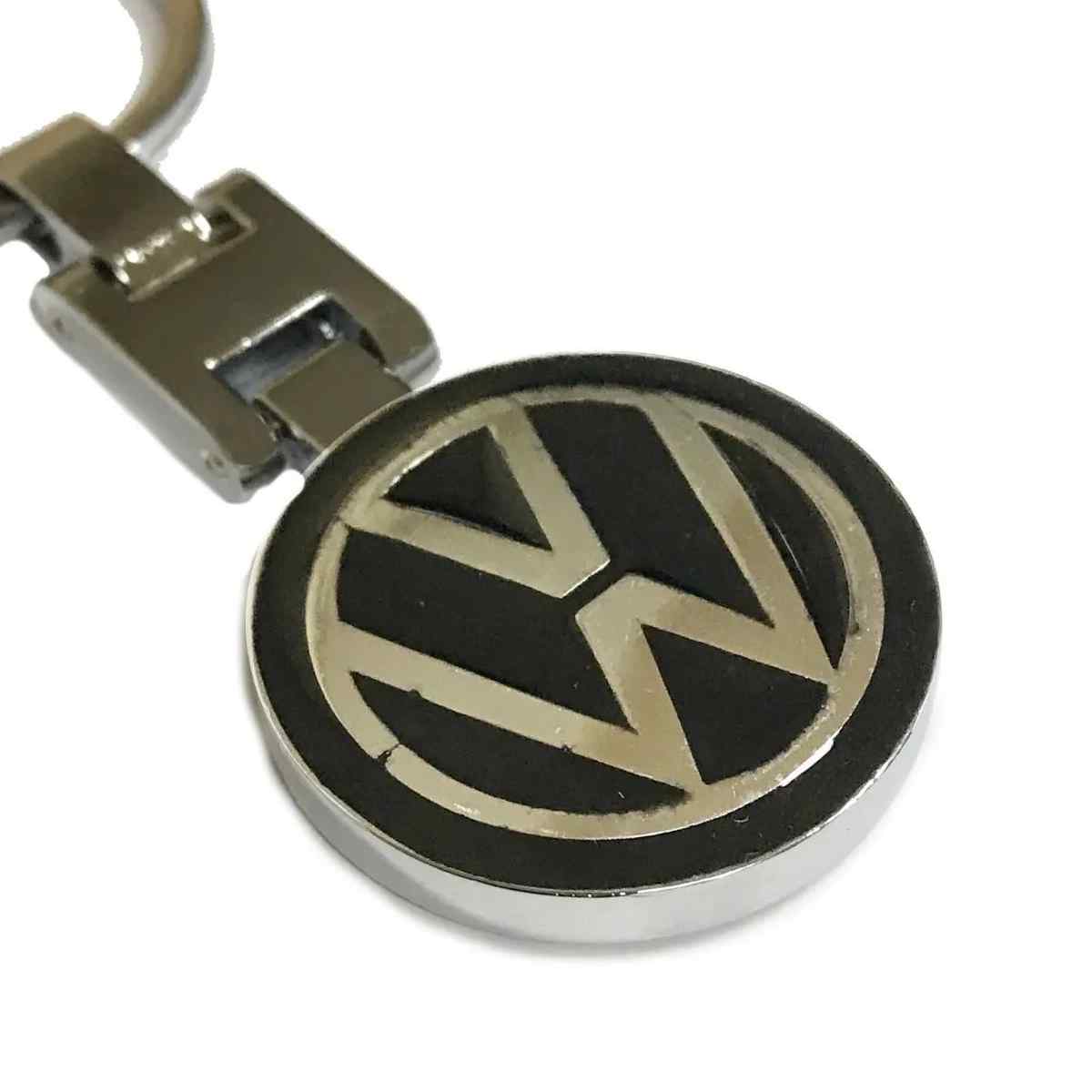Llavero metalico compatible con Volkswagen 37 mm negro - imagen 2