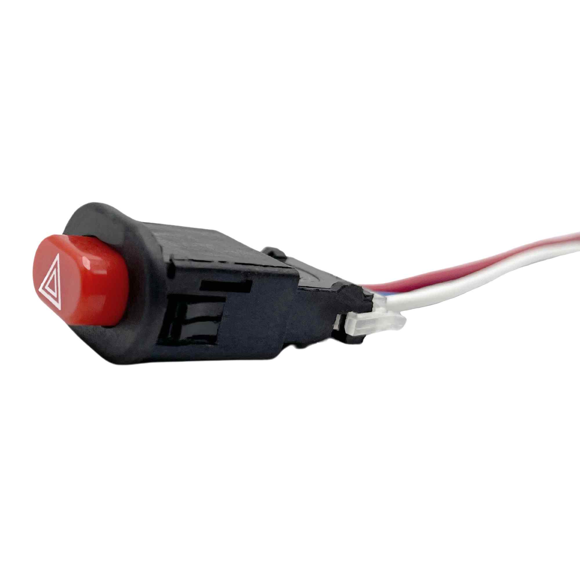 Interruptor de luz de Advertencia Intermitente moto rojo