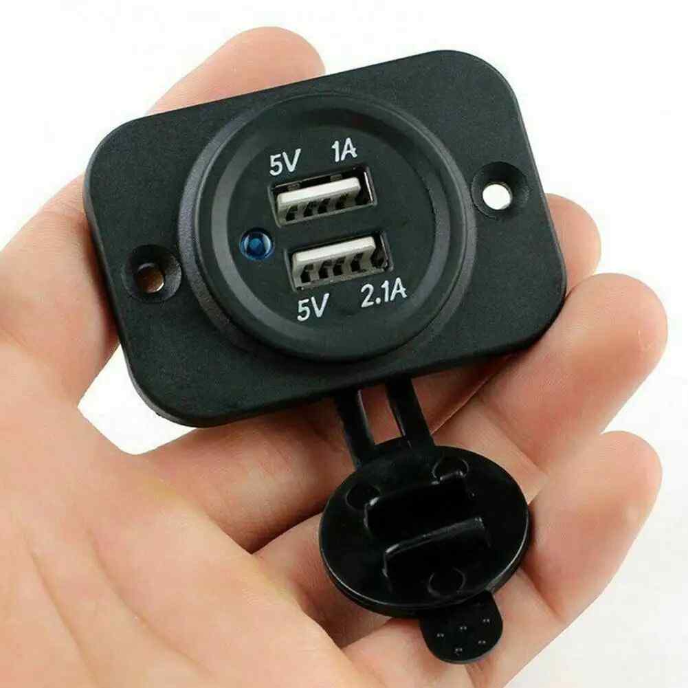 Cargador USB para coche 12V led - imagen 3