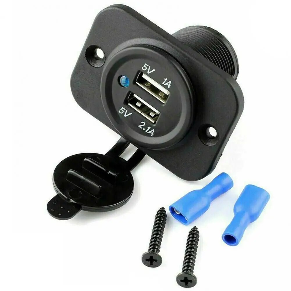 Cargador USB para coche 12V led - imagen 2