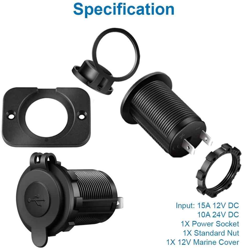 Cargador USB para coche 12V led - imagen 4
