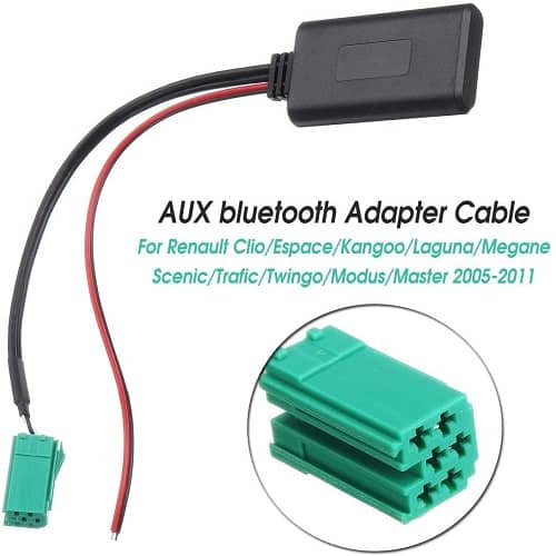 Cable auxiliar Bluetooth para radio 6 pin compatible con Renault - imagen 2