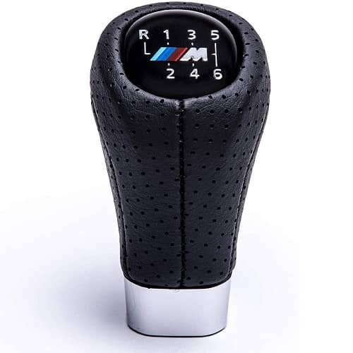 Pomo de 6 cambios marcha coche compatible con BMW negro