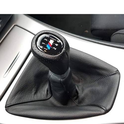 Pomo de 6 cambios marcha coche compatible con BMW negro - imagen 4