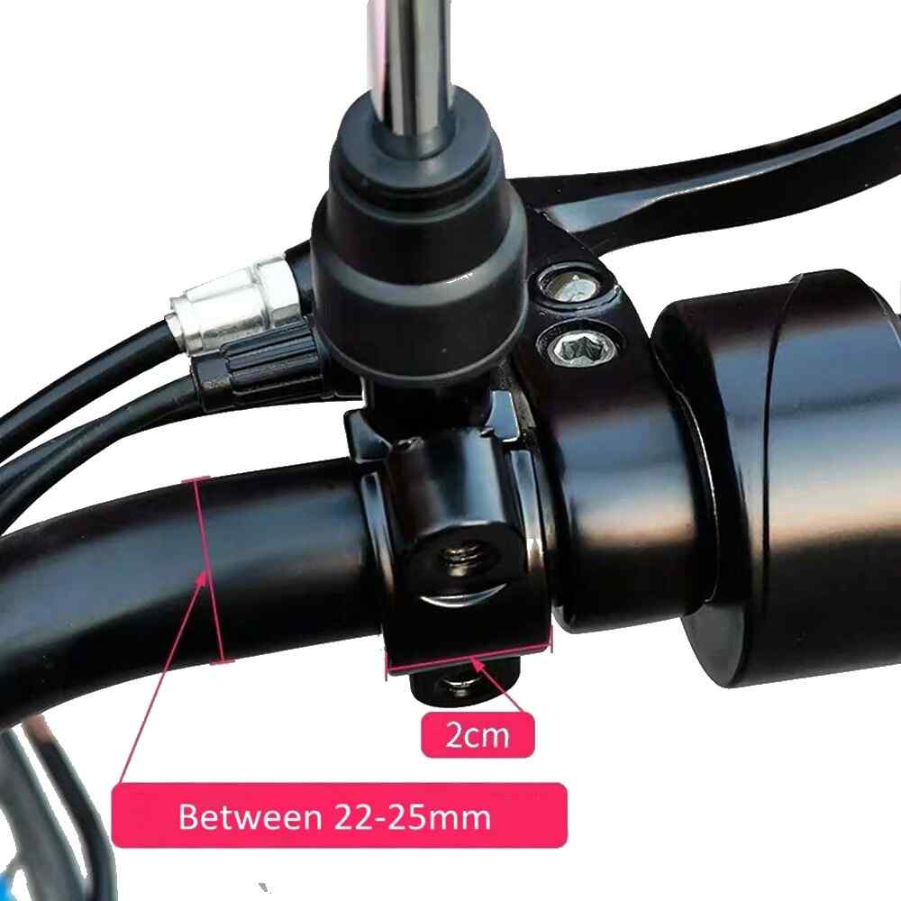 Abrazadera montaje espejo retrovisor para moto de 10 mm (2 uds) - imagen 4