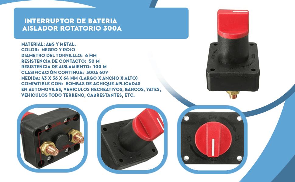 Banner - Interruptor de bateria Aislador rotatorio 300A