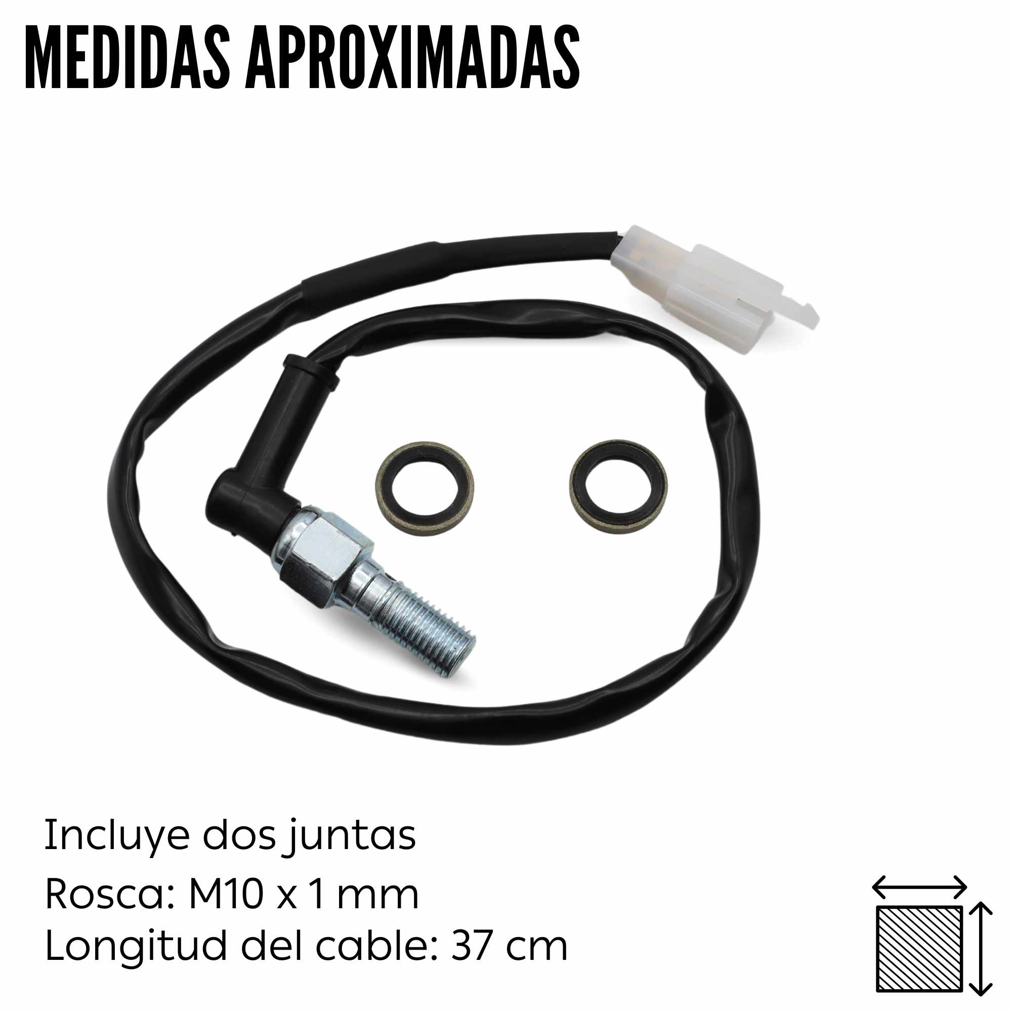 Interruptor de freno hidraulico universal para moto M10x1mm - imagen 5