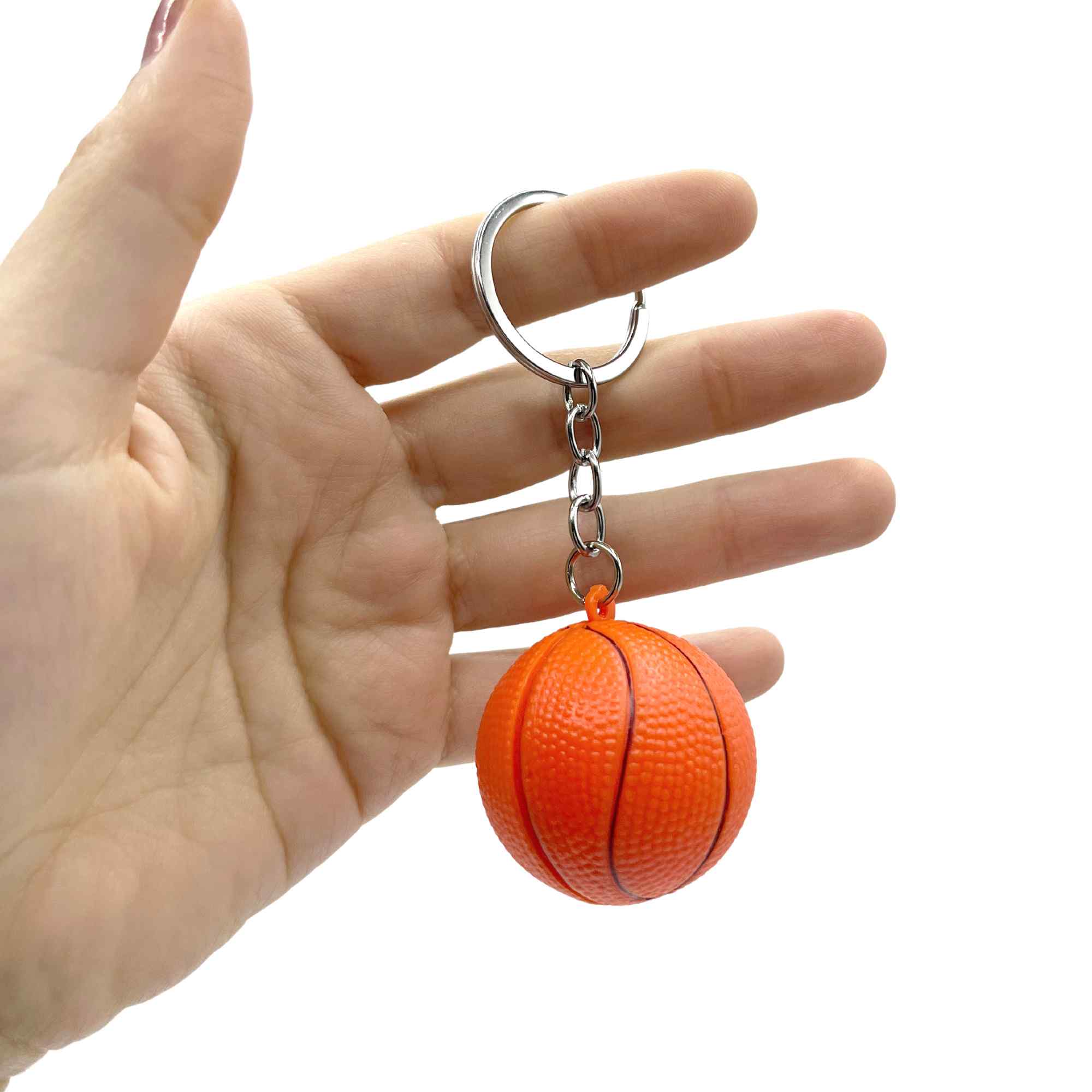 Llavero plastico en forma de pelota baloncesto - imagen 2