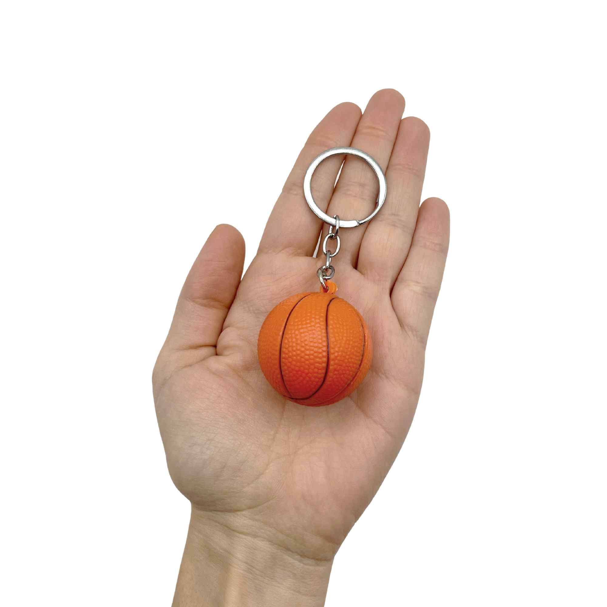 Llavero plastico en forma de pelota baloncesto - imagen 3