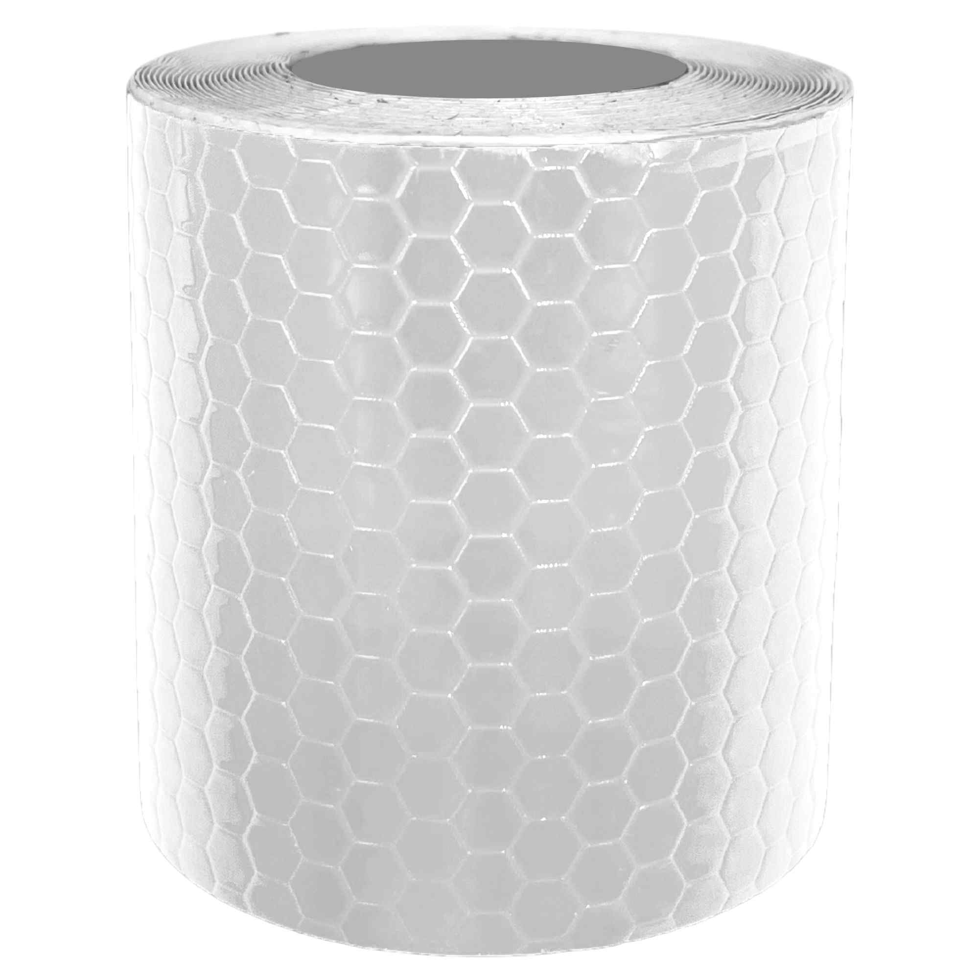 Cinta reflectante adhesiva de alta Intensidad PVC 3 metros x 5 cm blanco - imagen 1