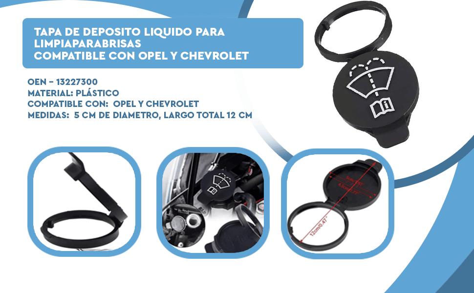 Banner - Tapa de deposito liquido para limpiaparabrisas Compatible con Opel y Chevrolet