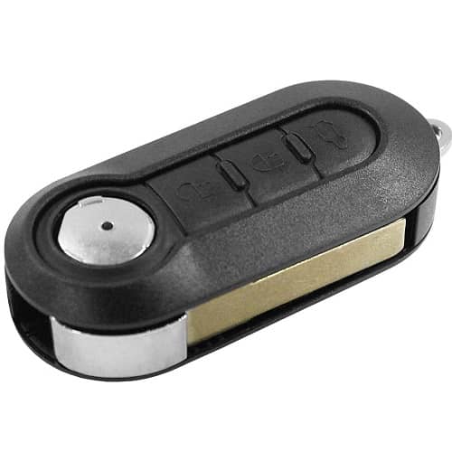 Carcasa mando llave del coche 3 botones compatible con Fiat - imagen 1