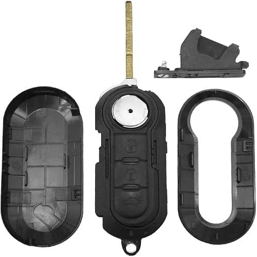 Carcasa mando llave del coche 3 botones compatible con Fiat - imagen 4