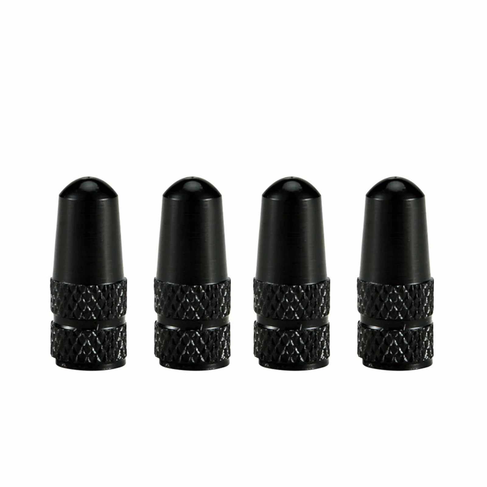 Tapon de aluminio para valvula de bicicleta (5 uds) negro