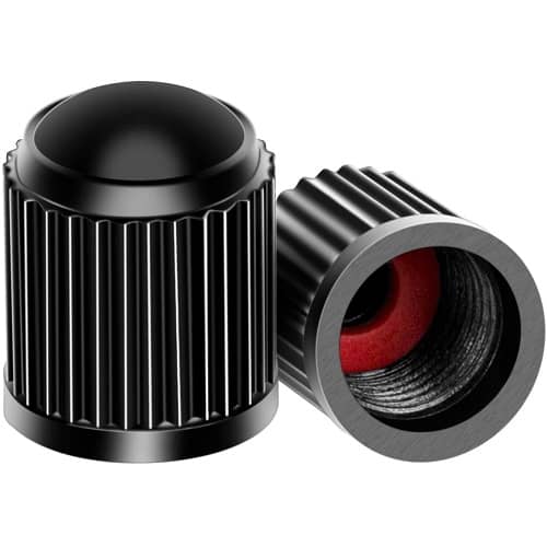 Tapon de plastico con junta para valvula de neumatico  (50 uds) negro - imagen 1