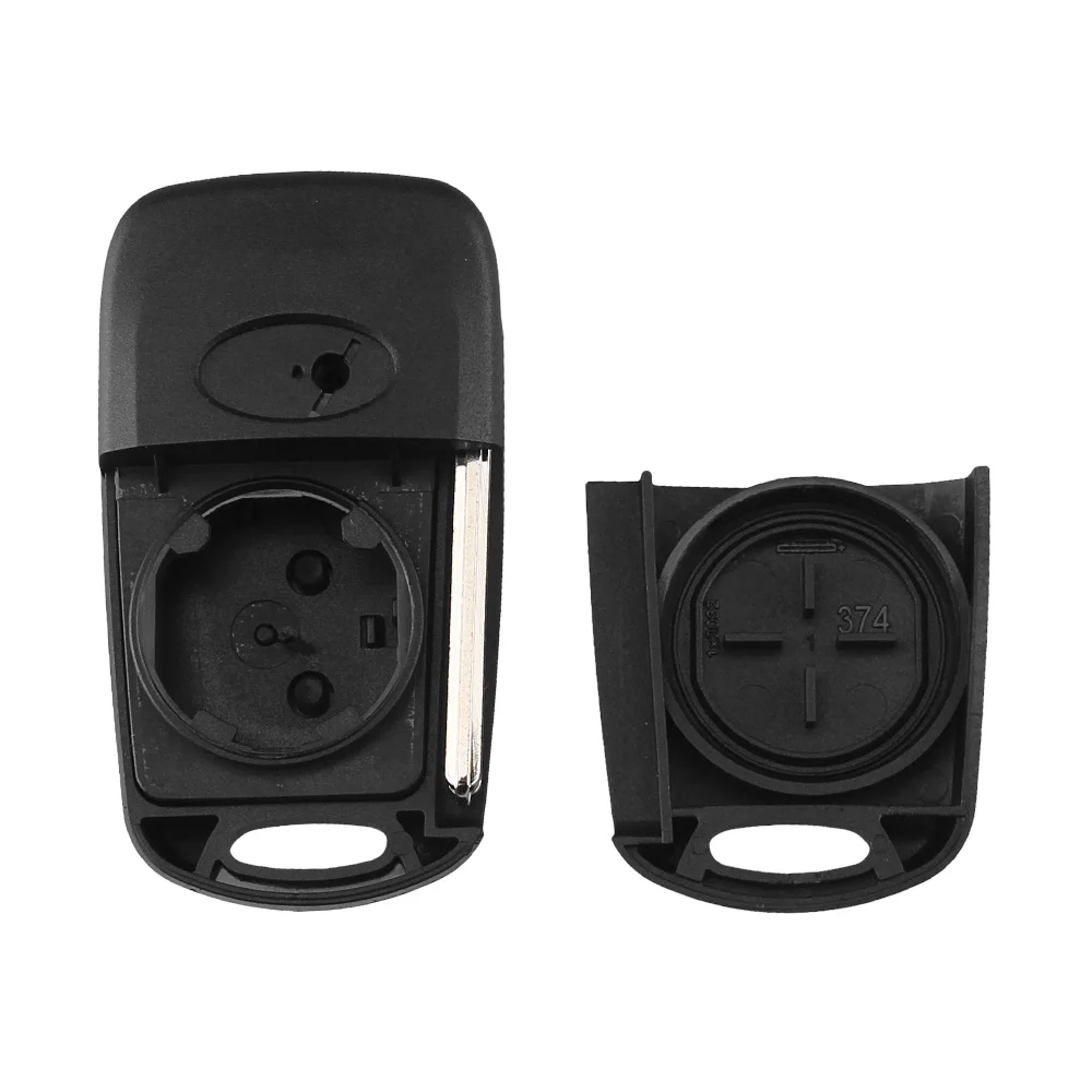 Carcasa mando llave coche 3 botones compatible con Hyundai Negro - imagen 5