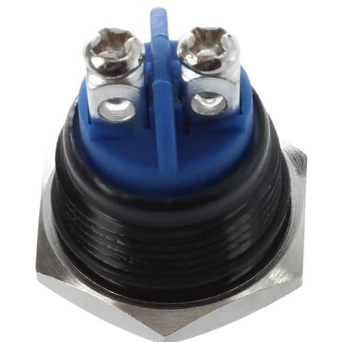 Interruptor pulsador momentaneo de Metal 16 mm 12V - imagen 4