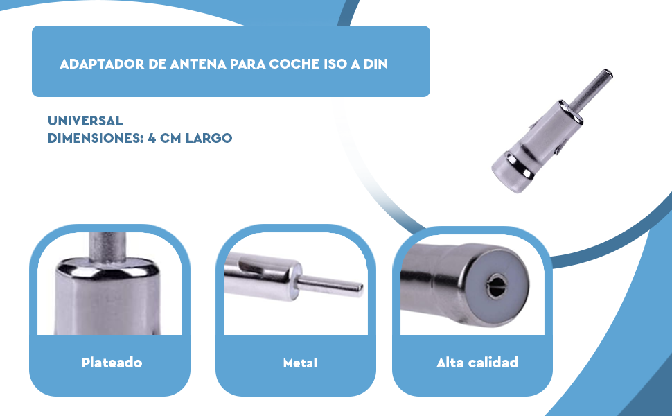 Banner - Adaptador antena coche ISO a DIN