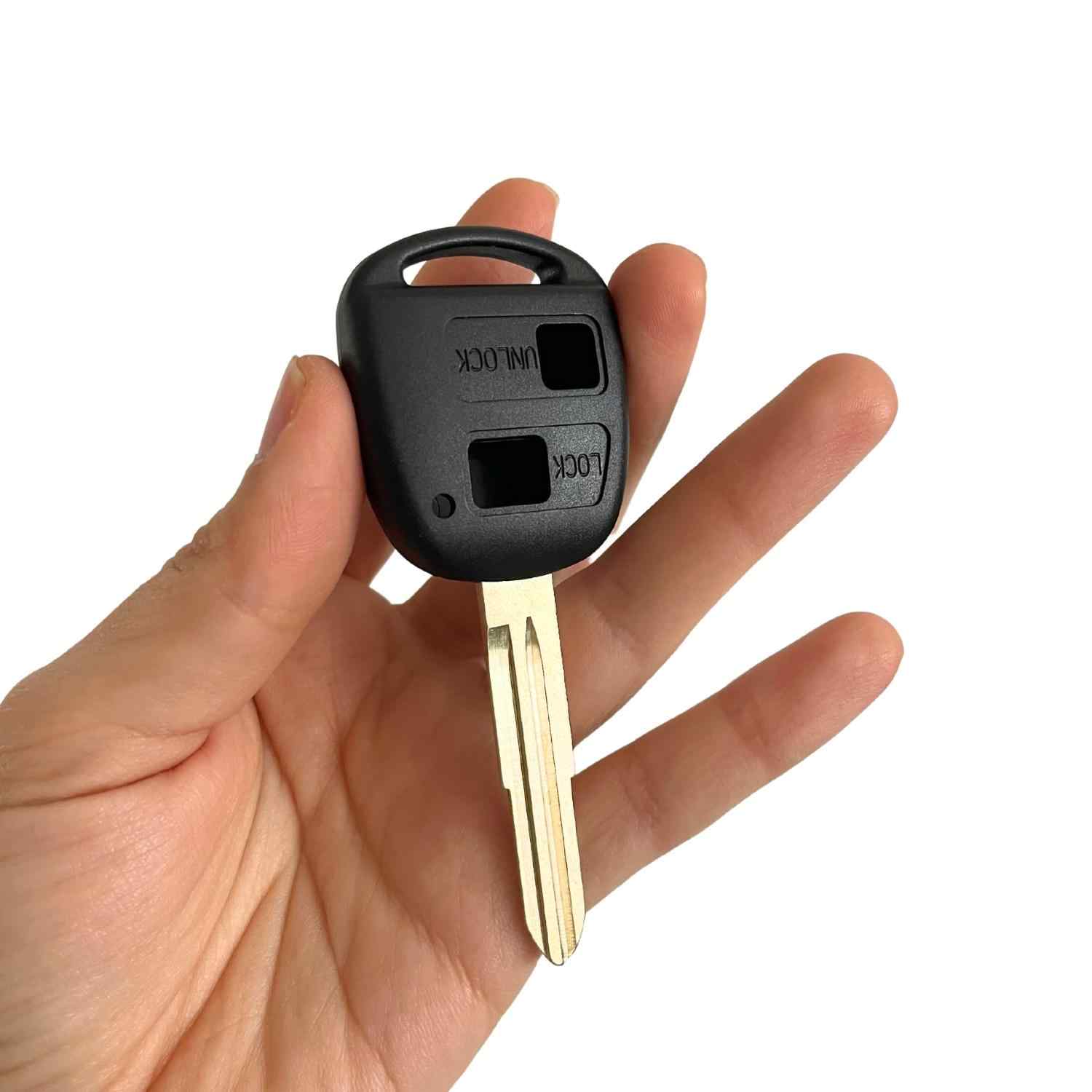 Carcasa mando llave de coche 2 botones compatible con Toyota - imagen 2