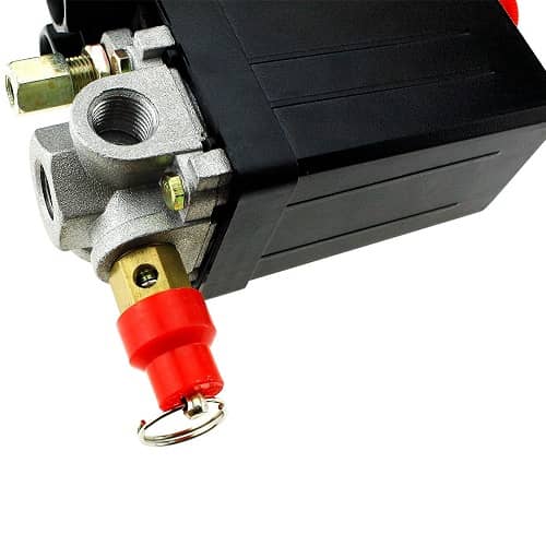 Válvula de seguridad BSP para compresor de aire 1/4 rojo - imagen 1