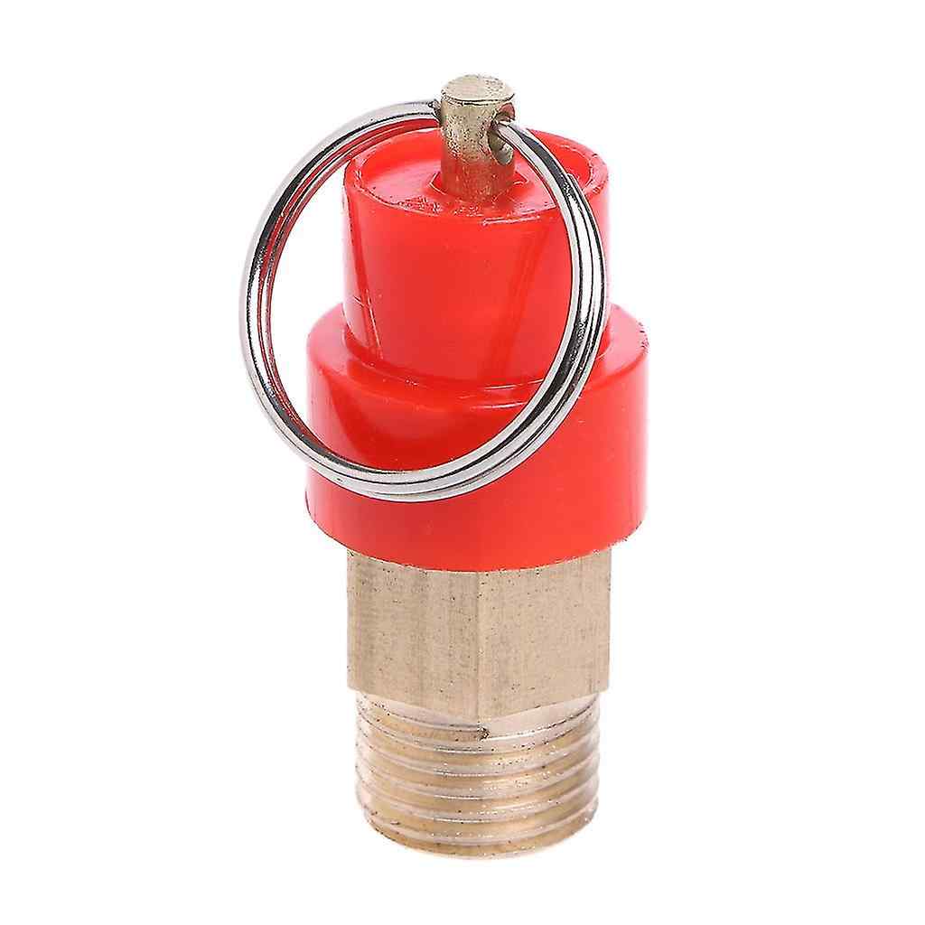 Válvula de seguridad BSP para compresor de aire 1/4 rojo - imagen 2