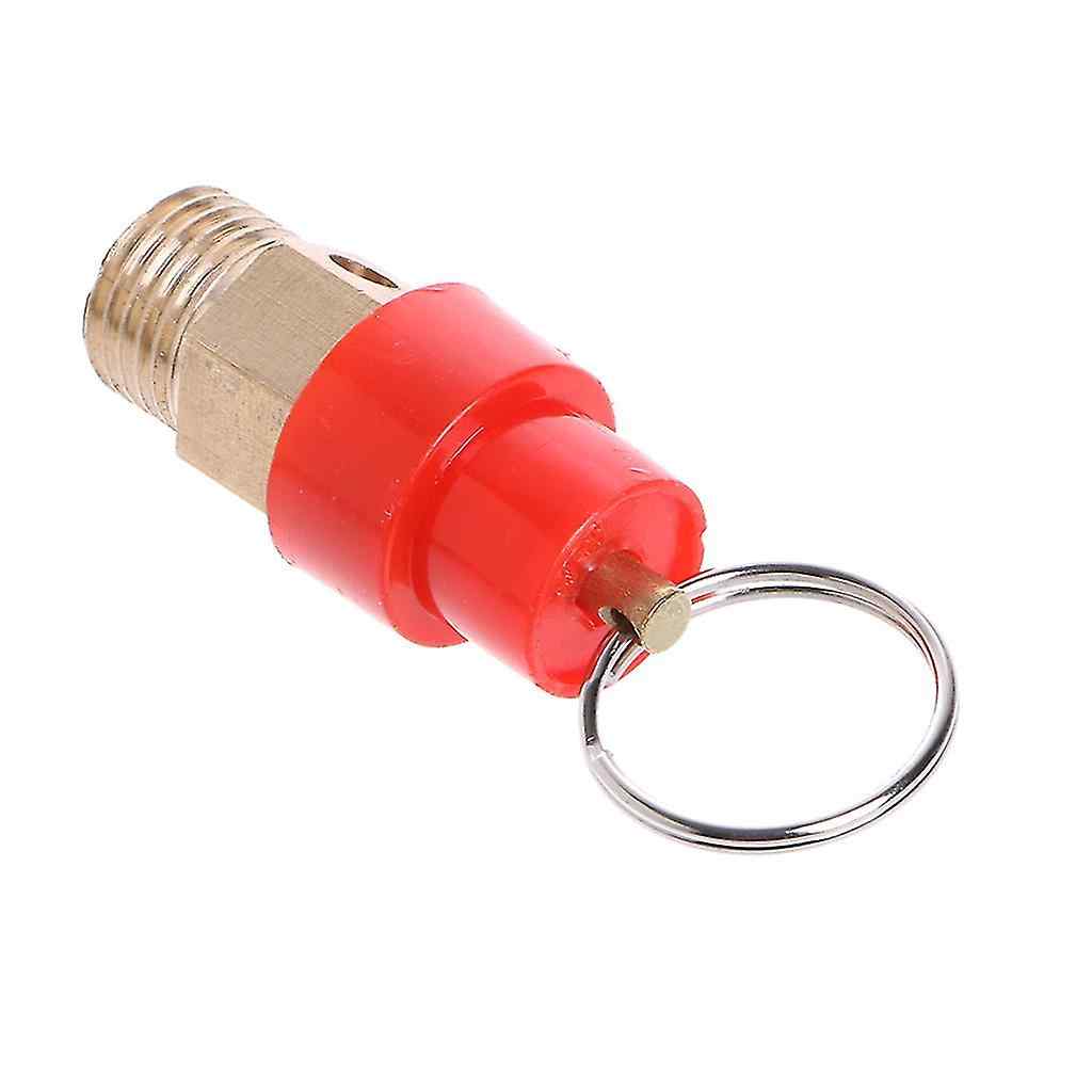 Válvula de seguridad BSP para compresor de aire 1/4 rojo - imagen 3