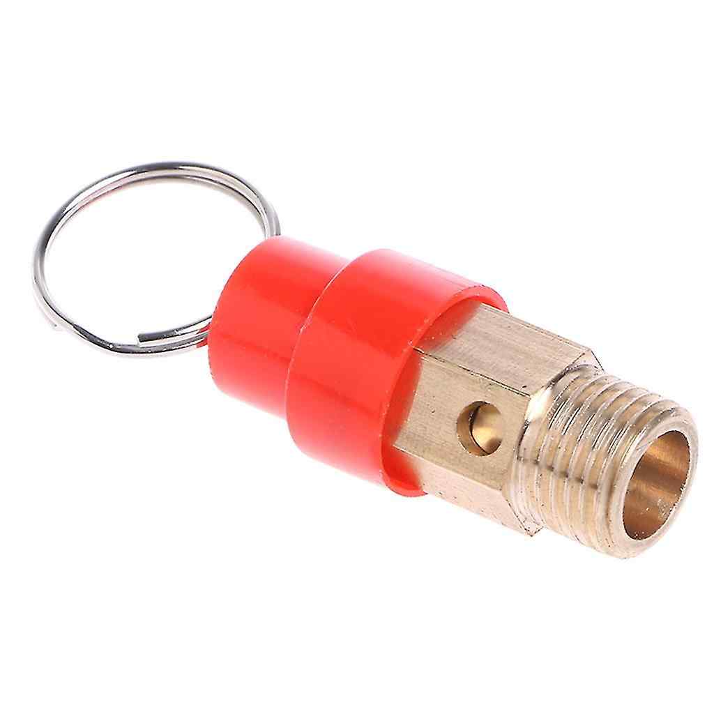 Válvula de seguridad BSP para compresor de aire 1/4 rojo - imagen 4