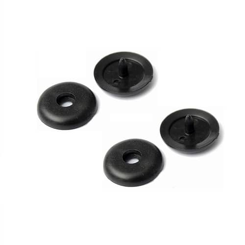 Botones para tope de cinturon de seguridad (4 uds) negro - imagen 1