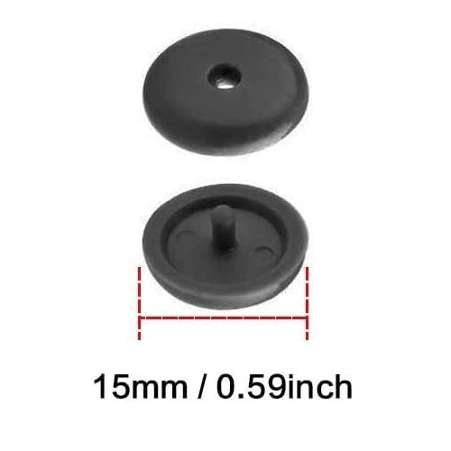 Botones para tope de cinturon de seguridad (4 uds) negro - imagen 4
