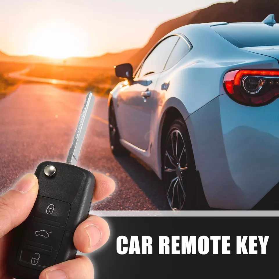 Carcasa mando llave del coche 3 botones compatible con VW negro - imagen 3