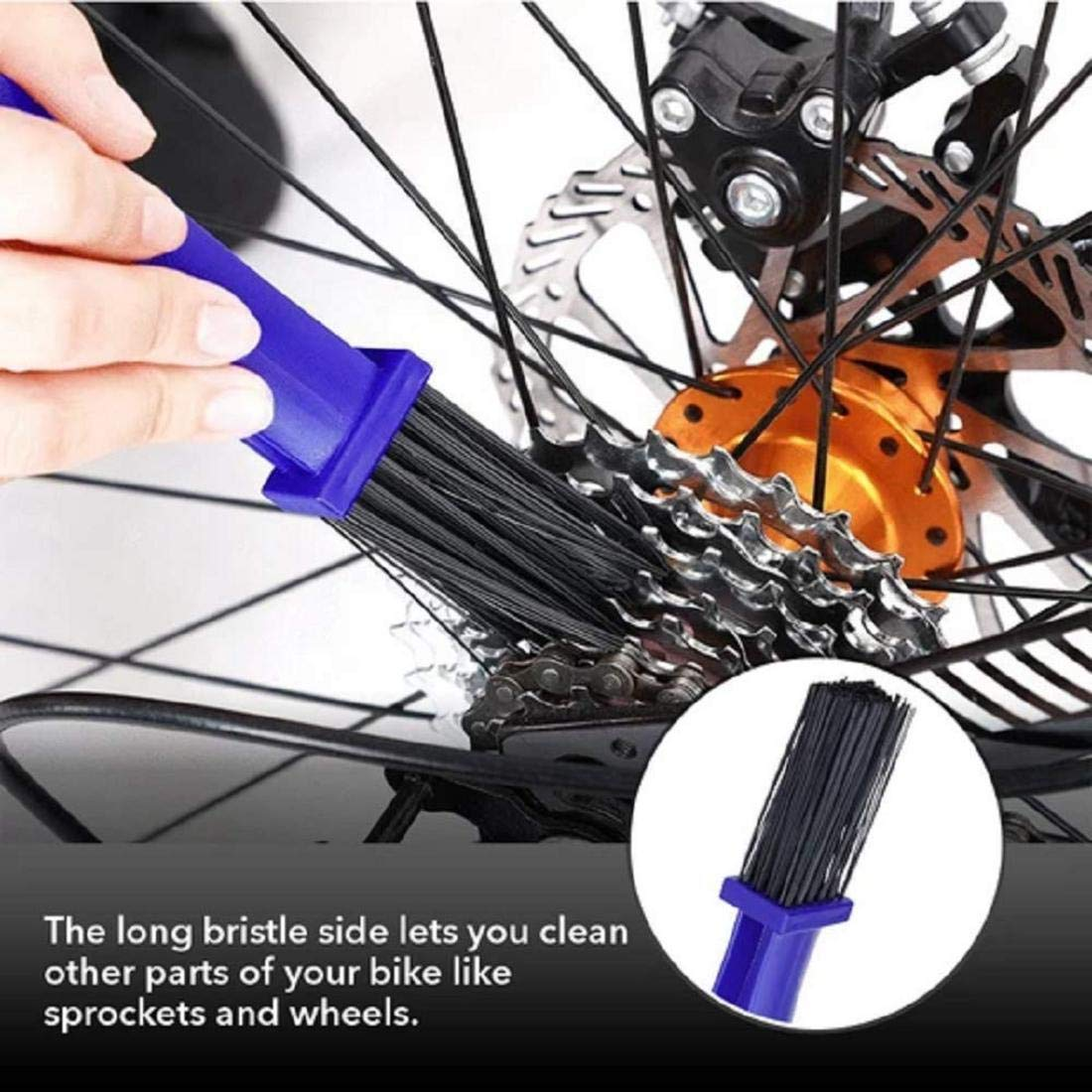 Cepillo Limpiador Cadena Moto Bici Herramienta Limpieza Engranajes - imagen 4