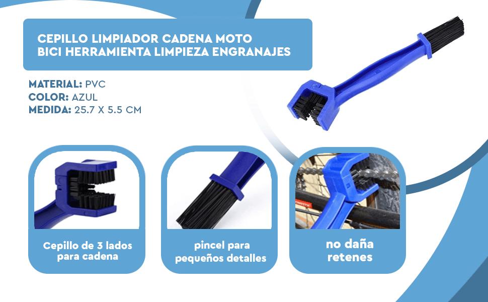 Banner - Cepillo Limpiador Cadena Moto Bici Herramienta Limpieza Engranajes