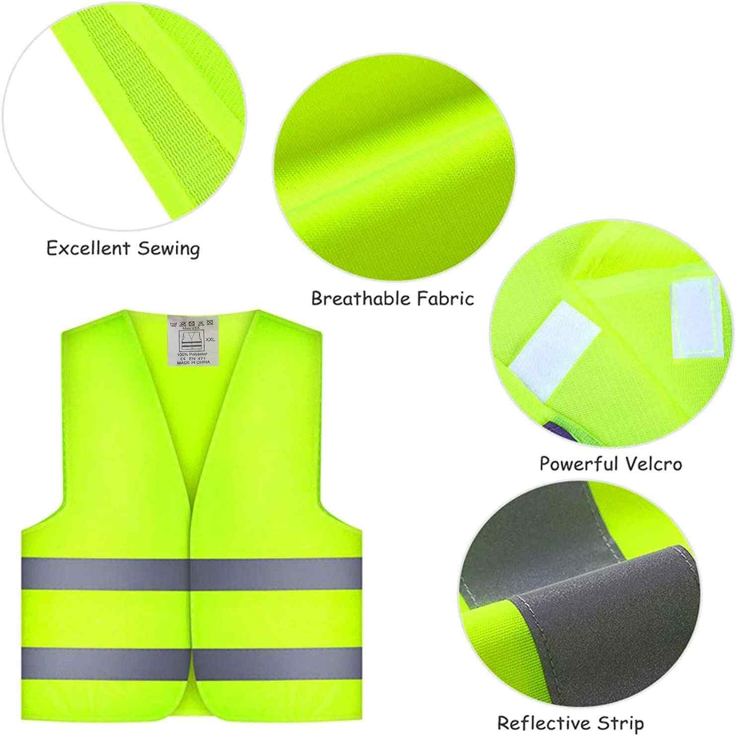 Chaleco reflectante de alta visibilidad talla XL amarillo - imagen 5